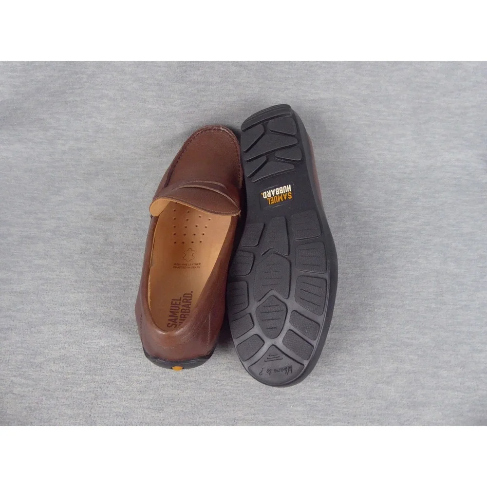 Samuel Hubbard Free Spirit Penny Loafers Mens 9.5W Brown Leather Shoes